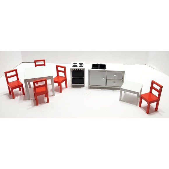 IKEA Toys Ikea Doll House Furniture Plastic Kitchen And Dining Set